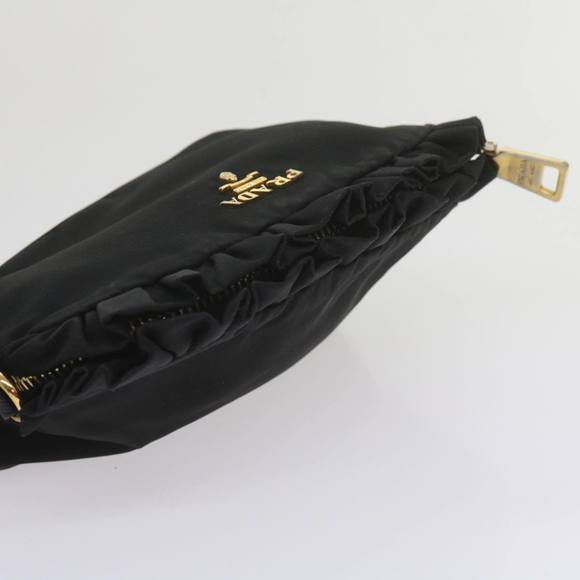 PRADA Pouch Nylon Black Auth yb445 - Picture 5 of 16
